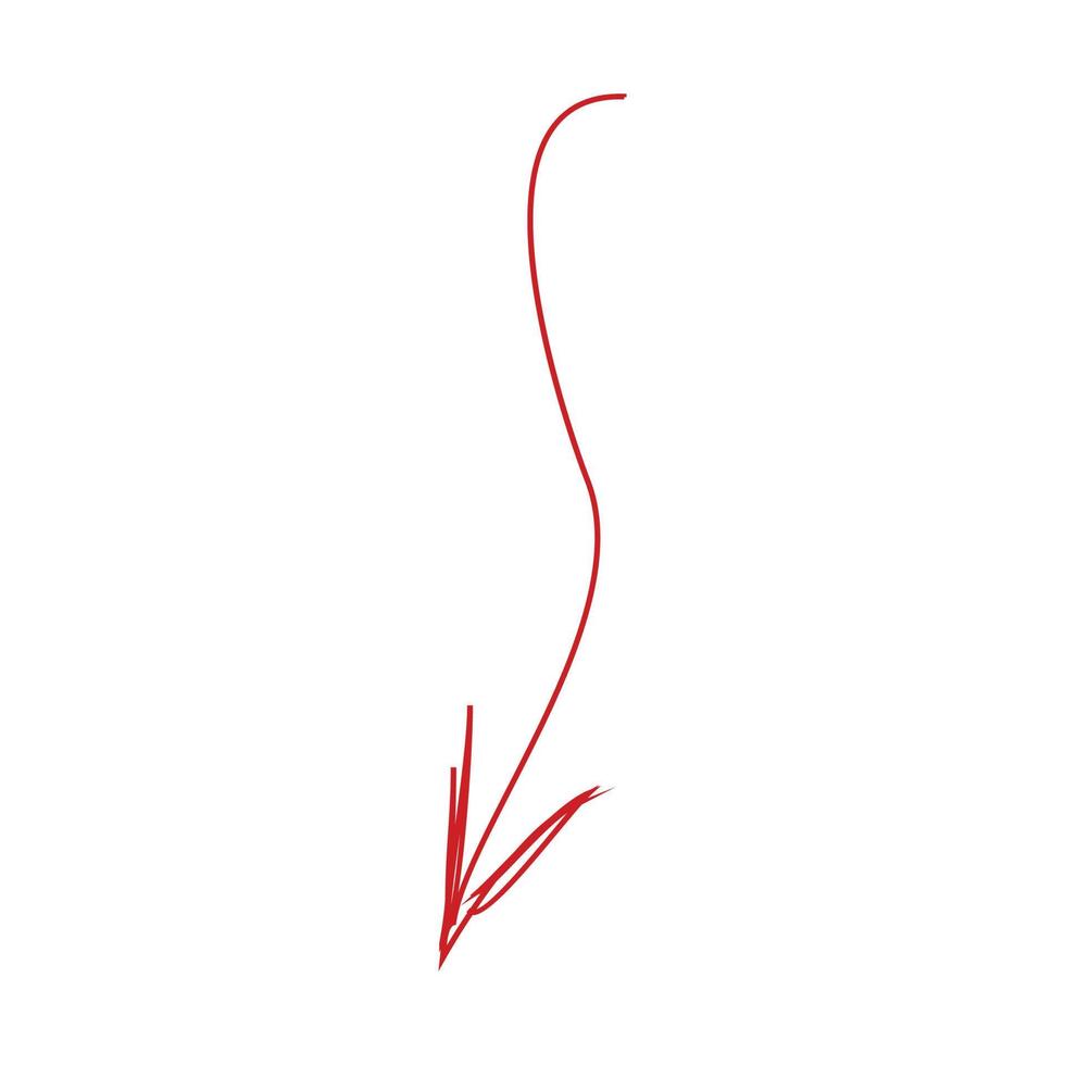 Abstract sketch of the arrow vector