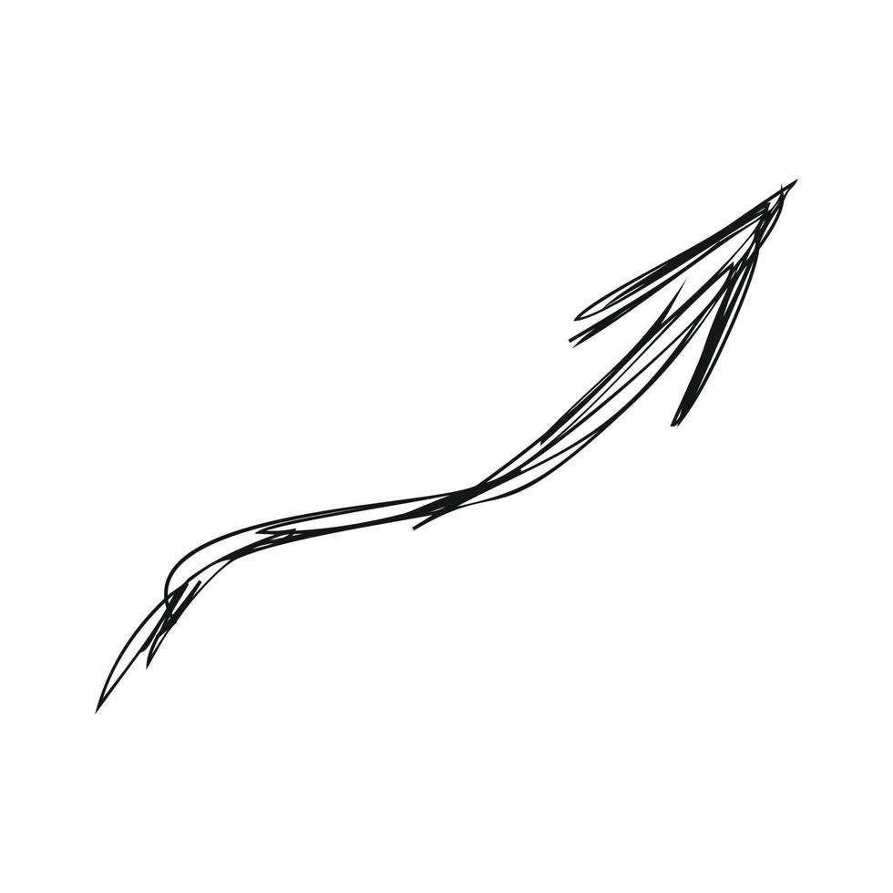 Abstract sketch of the arrow vector