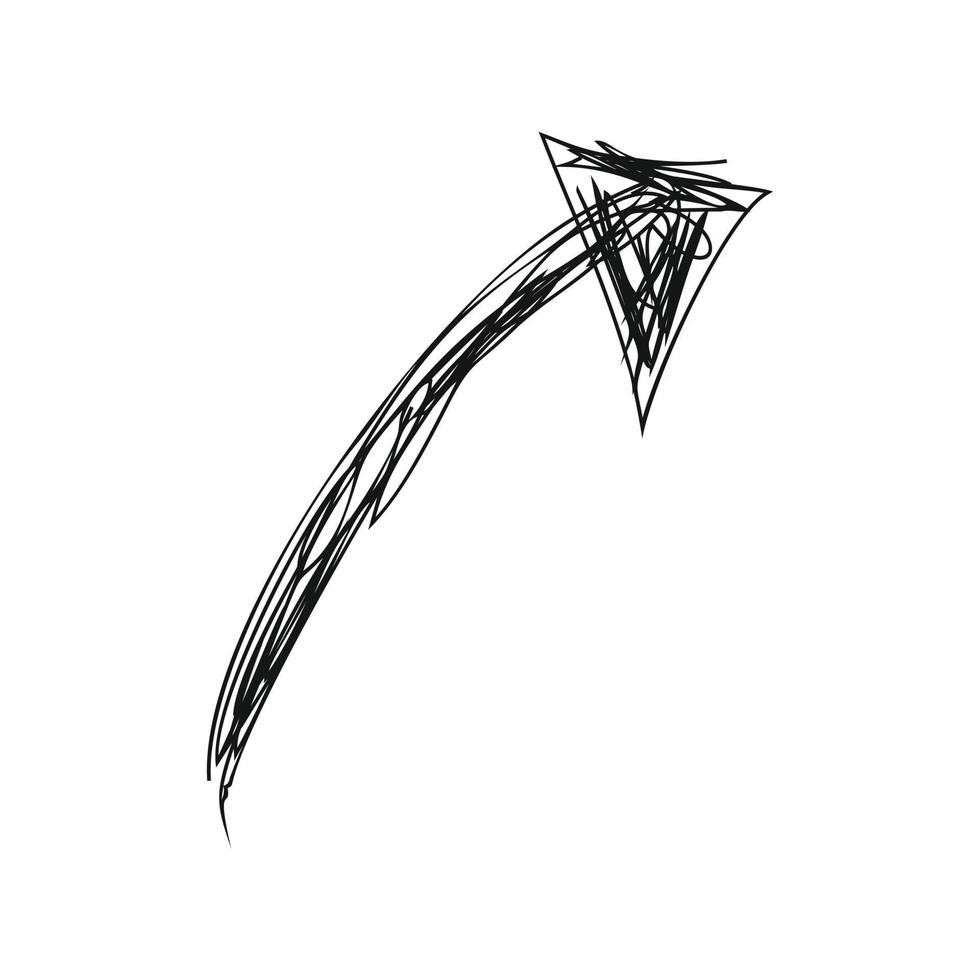 Abstract sketch of the arrow vector