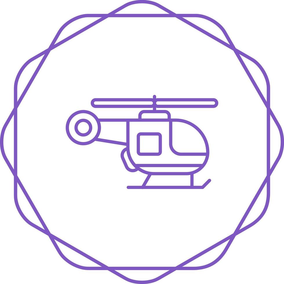 icono de vector de helicóptero