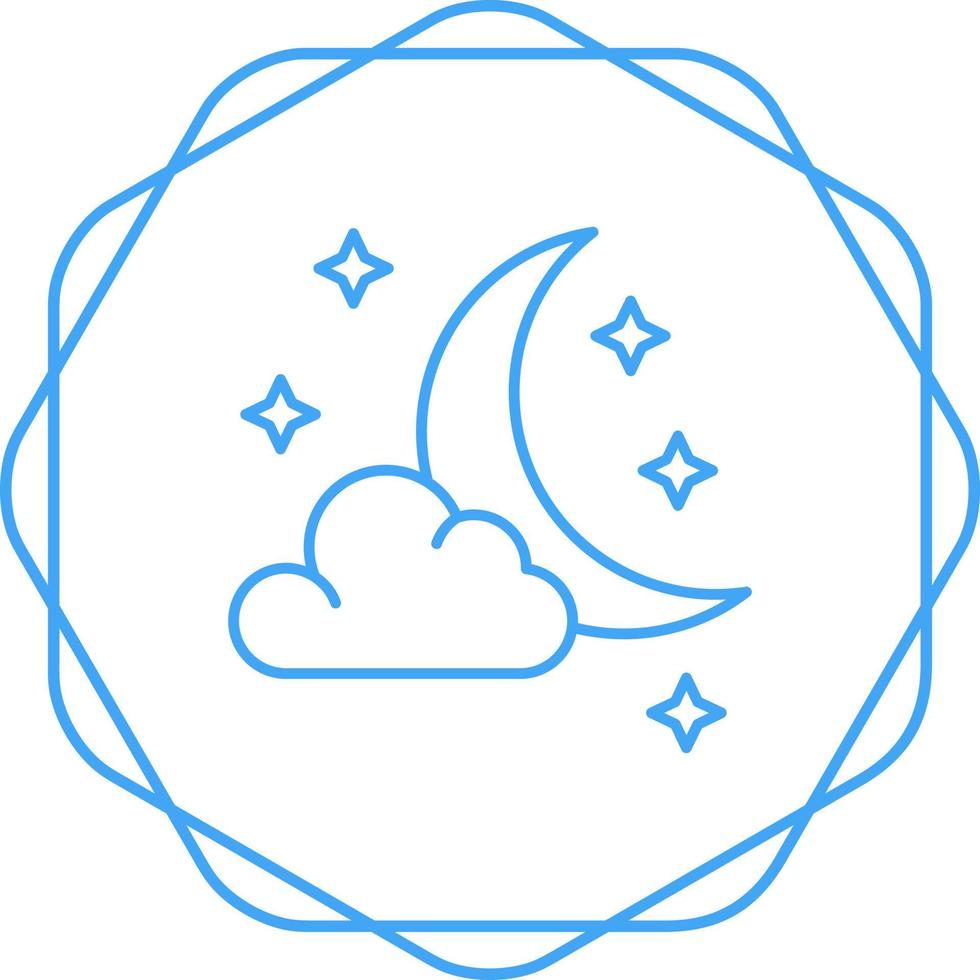 Starry Night Vector Icon
