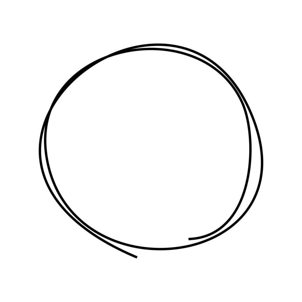 circulo dibujo el bosquejo vector