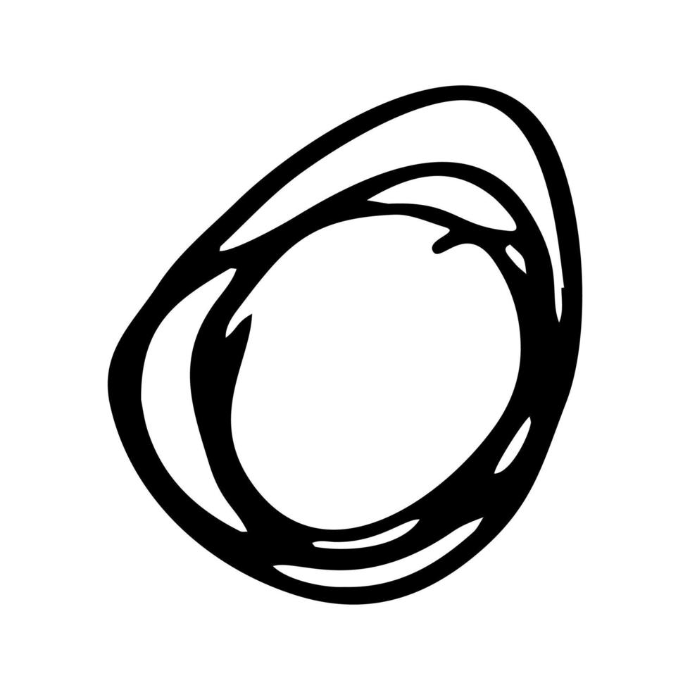 Circle drawing the sketch vector