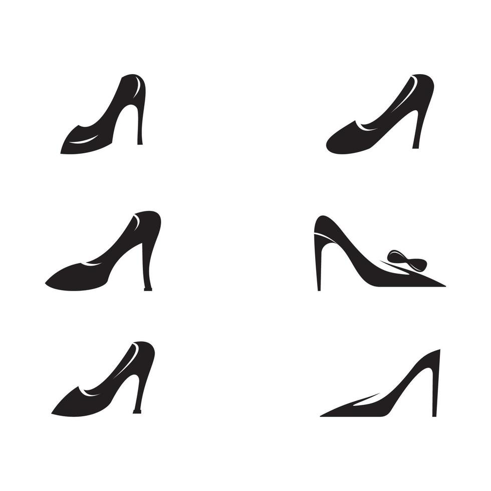 icono de zapato de mujer elegante vector