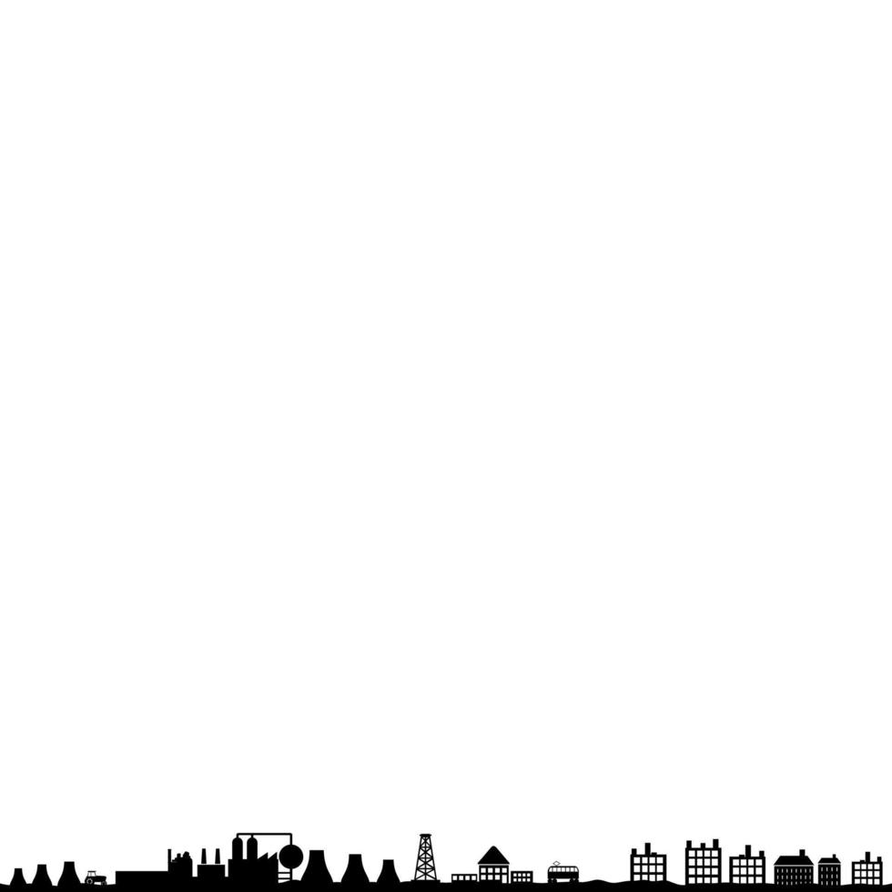 Silhouette of the urban landscape vector