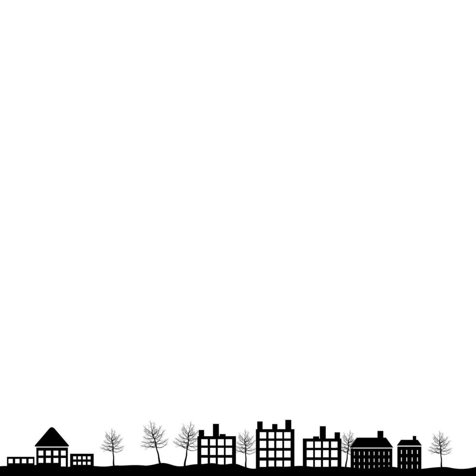 Silhouette of the urban landscape vector