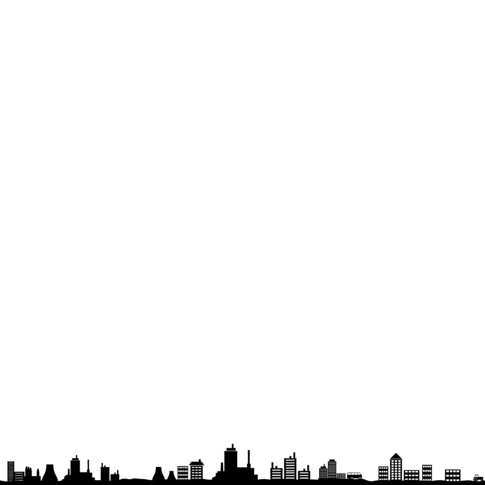 Silhouette of the urban landscape vector