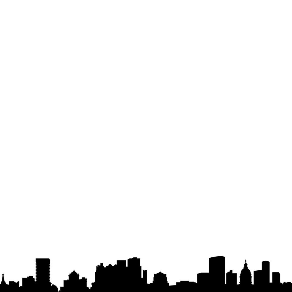 Silhouette of the urban landscape vector