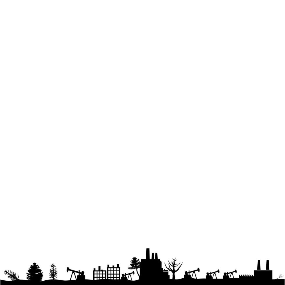 Silhouette of the urban landscape vector