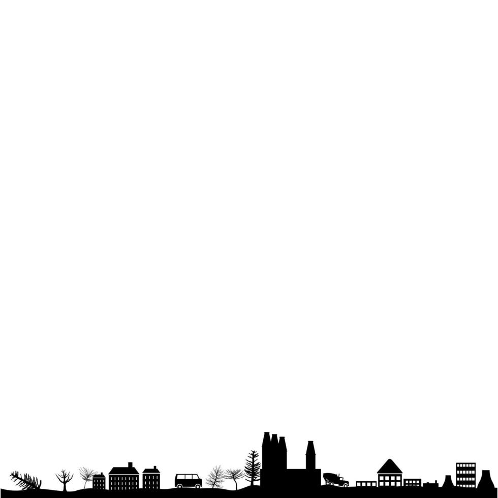 Silhouette of the urban landscape vector