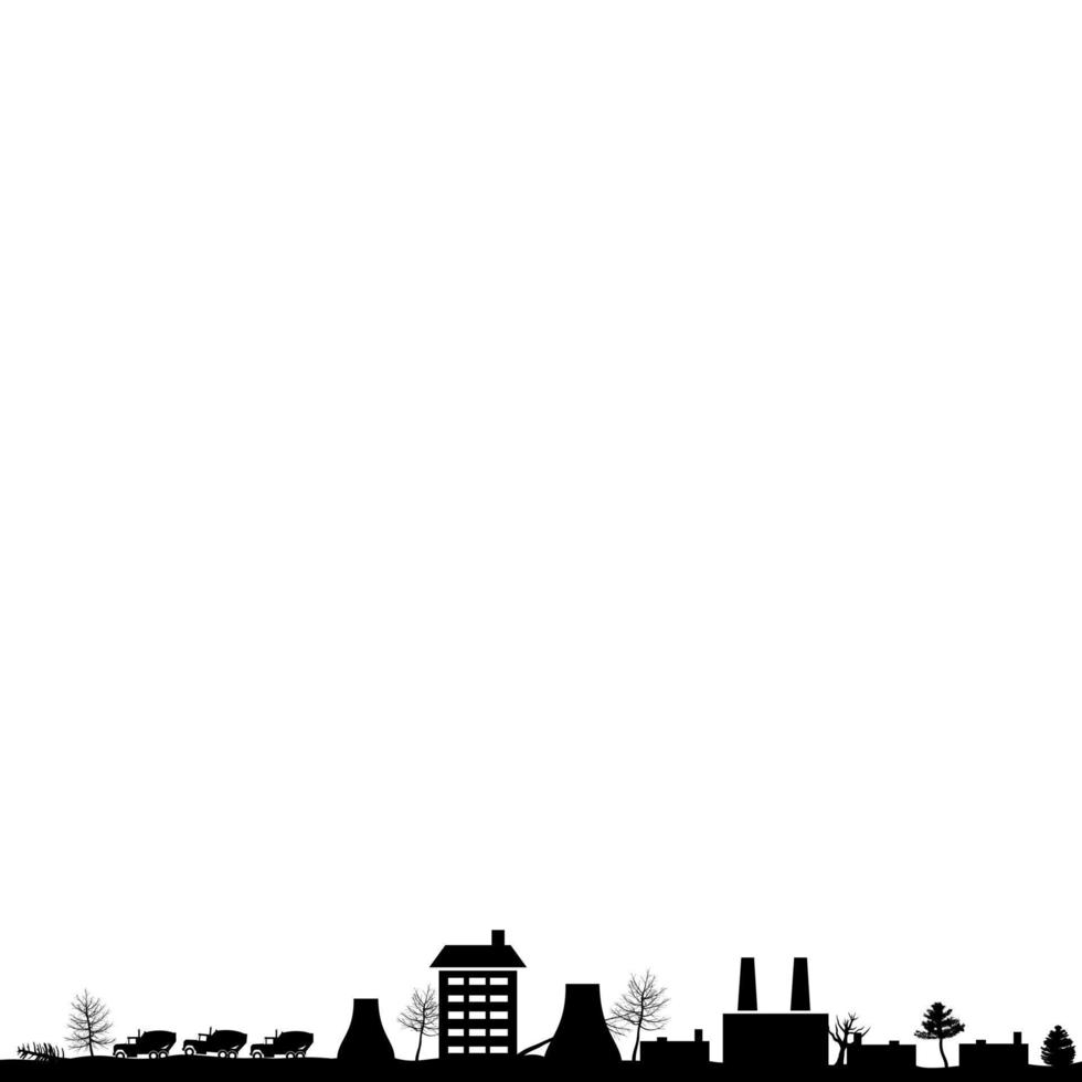 Silhouette of the urban landscape vector