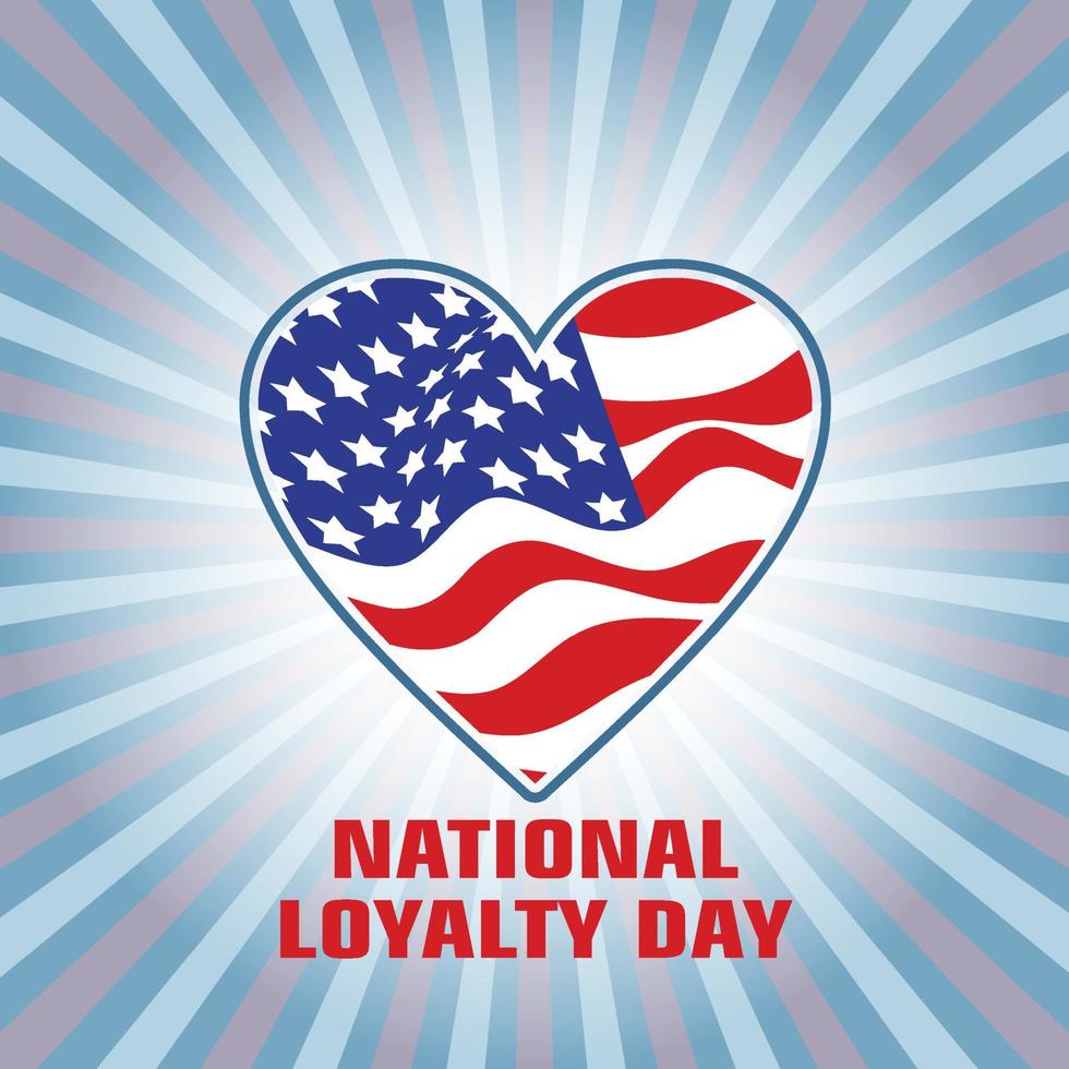 Loyalty Day  in the United States, a day for the reaffirmation of loyalty to the United States and for the recognition of the heritage of American freedom''' modern background illustration vector