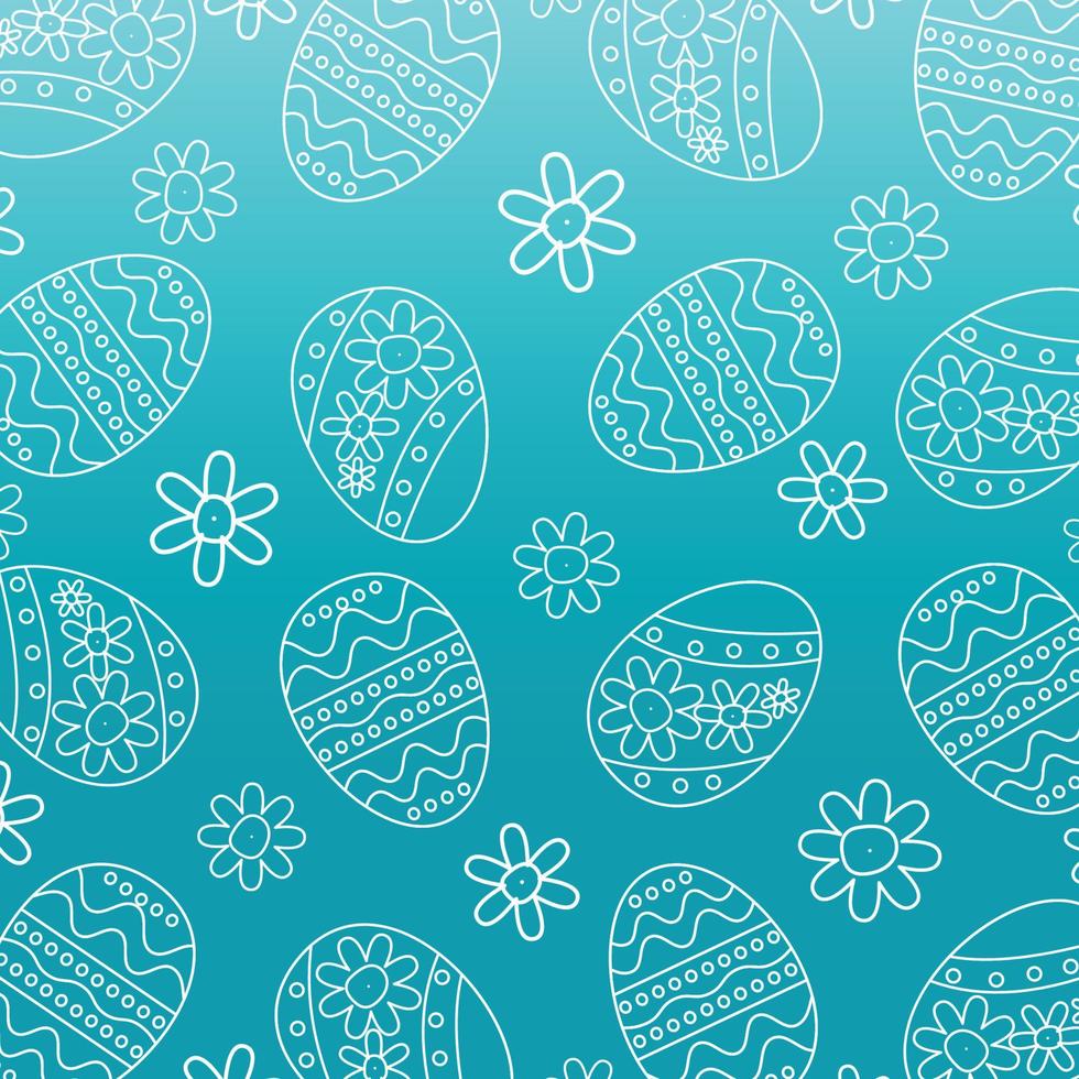 geometric pattern abstract background, with easter egg and floral ornament. Template for banners, posters, social media, greeting cards, spring gift wrapping. vector