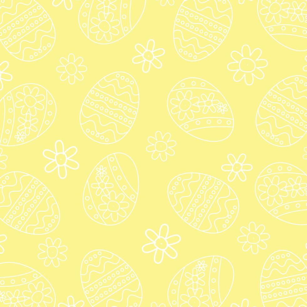 geometric pattern abstract background, with easter egg and floral ornament. Template for banners, posters, social media, greeting cards, spring gift wrapping. vector