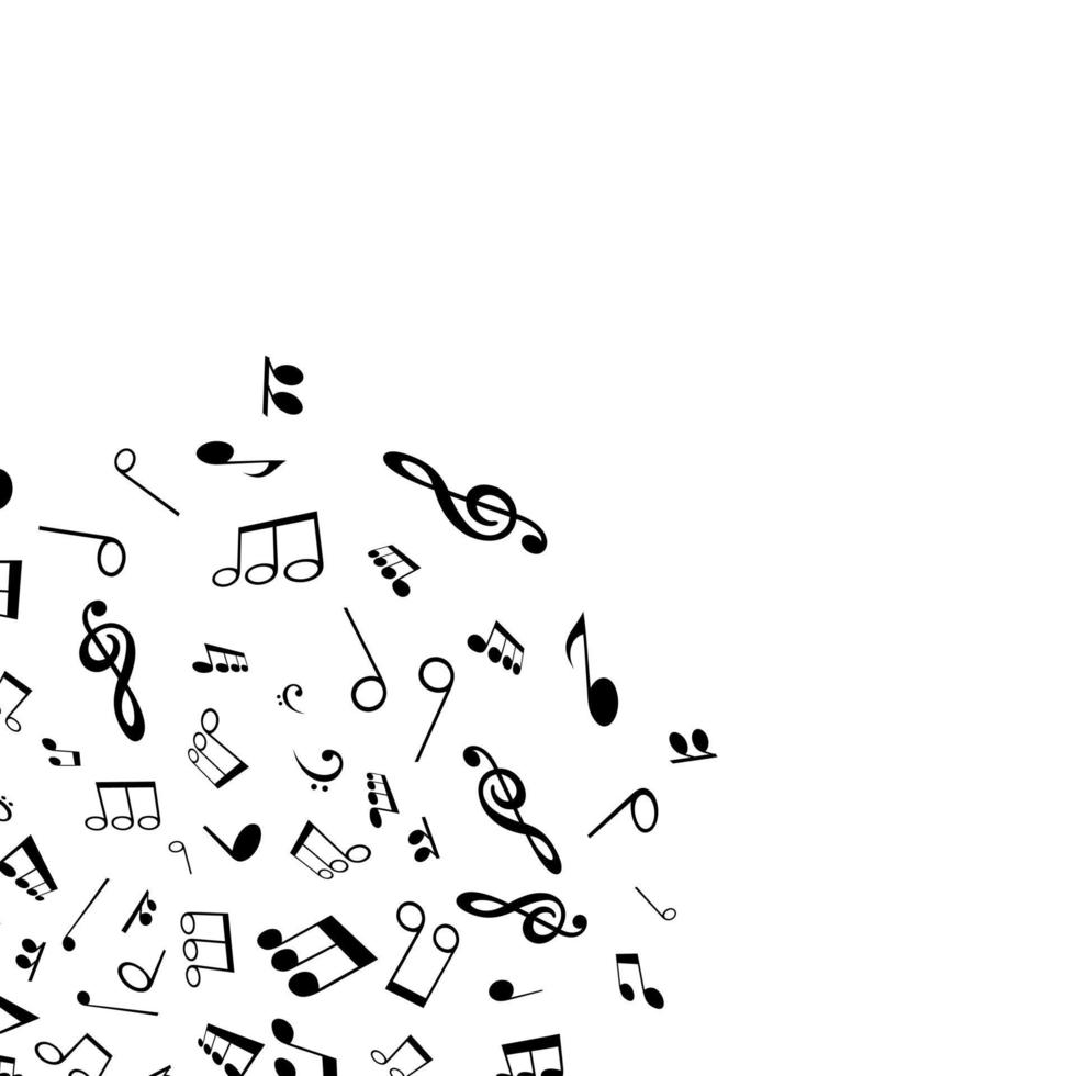Abstraction on a theme music vector