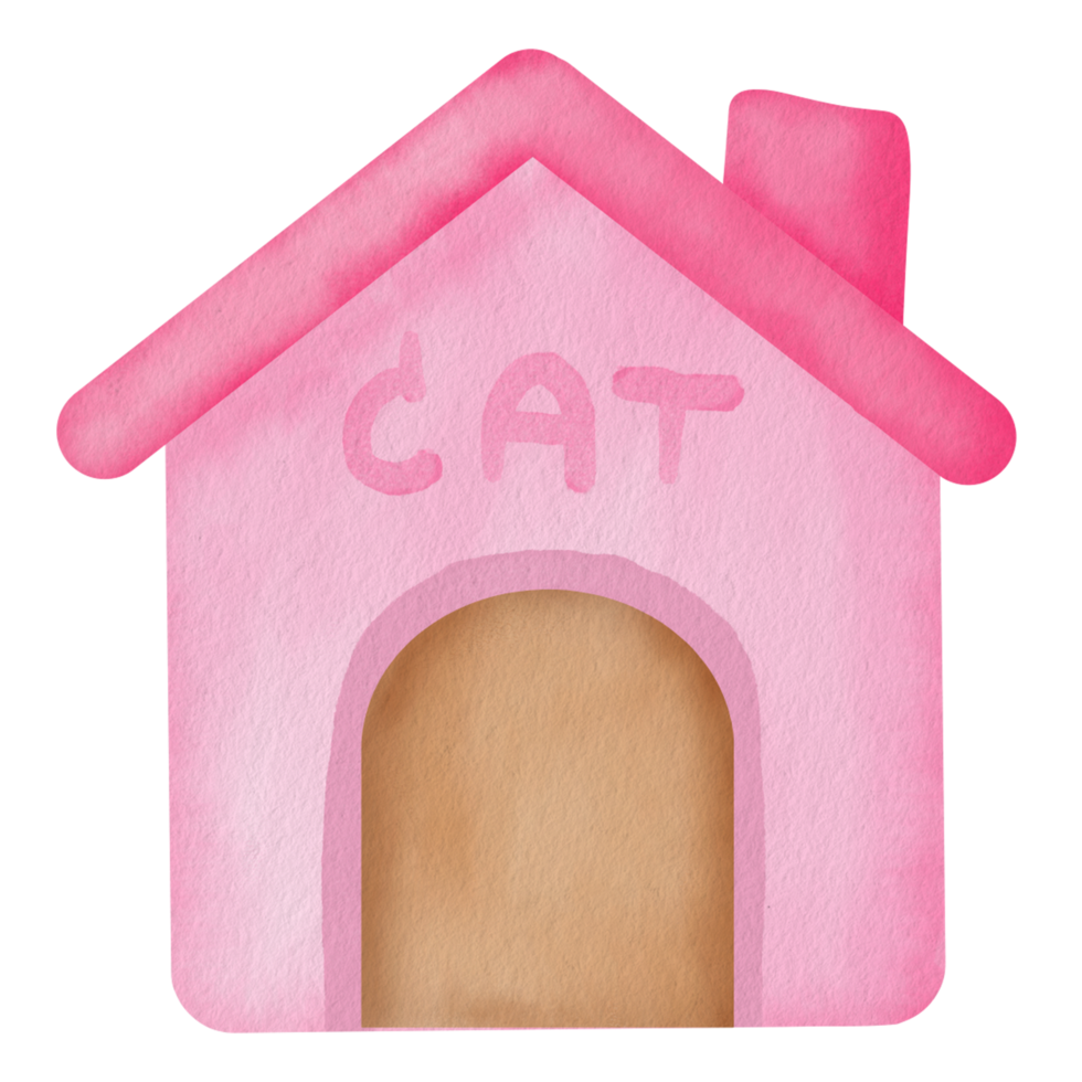 chat maison clipart png