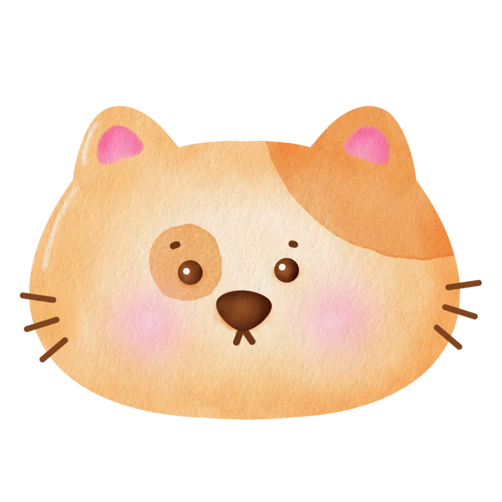 watercolor orange cat. 22495861 PNG