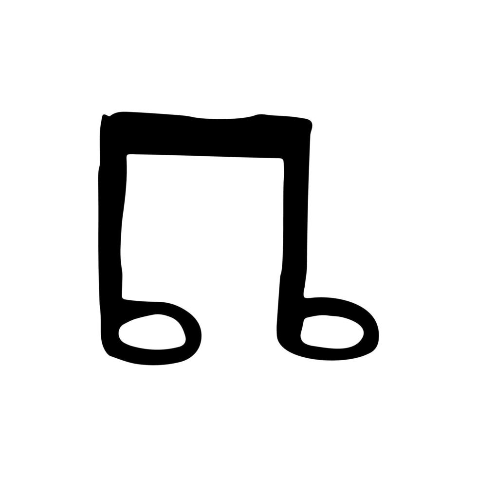 A sketch of a musical note vector