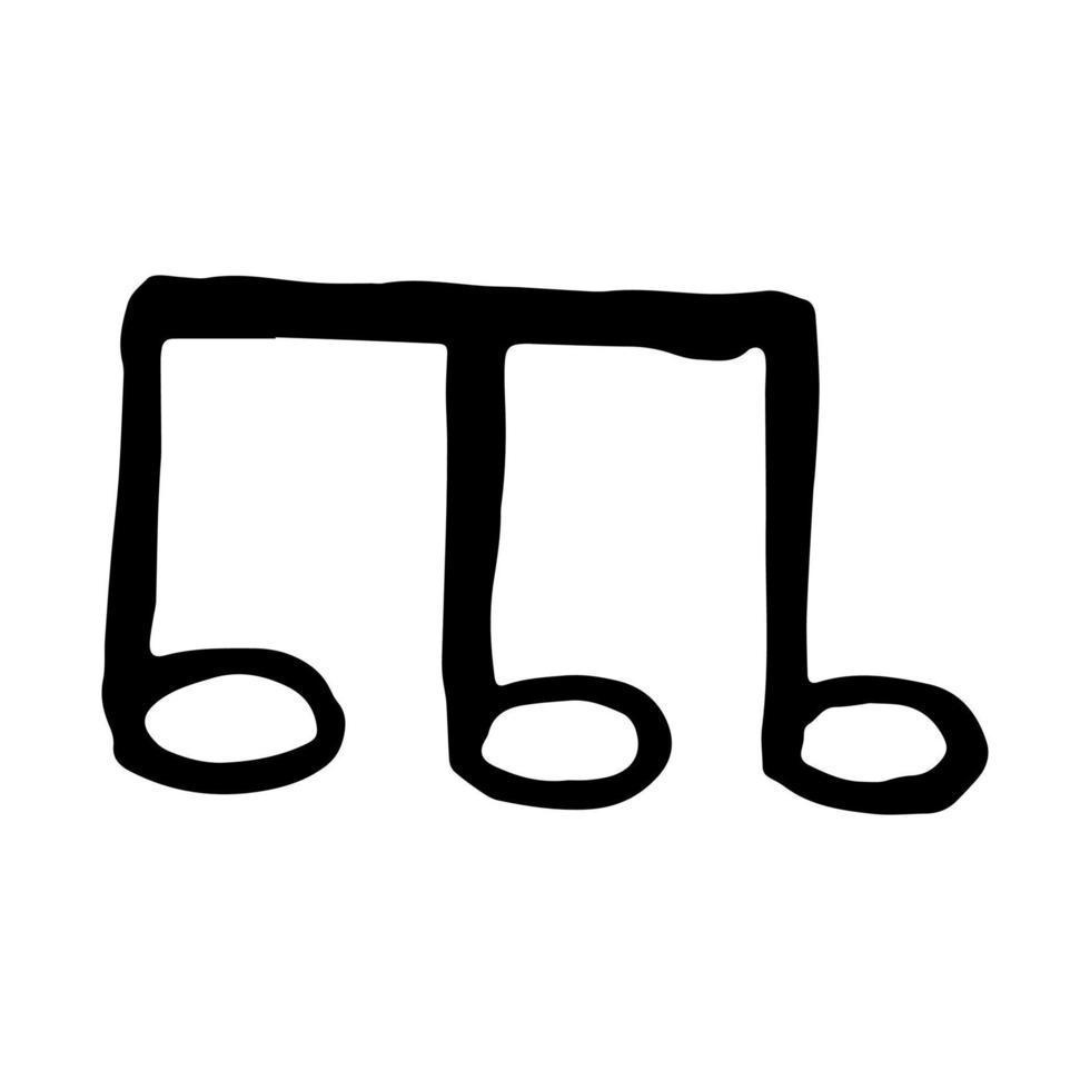 A sketch of a musical note vector