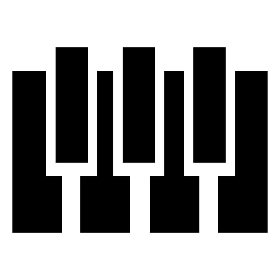 Piano icon vector. piano illustration sign. music symbol. solfeggio logo. vector