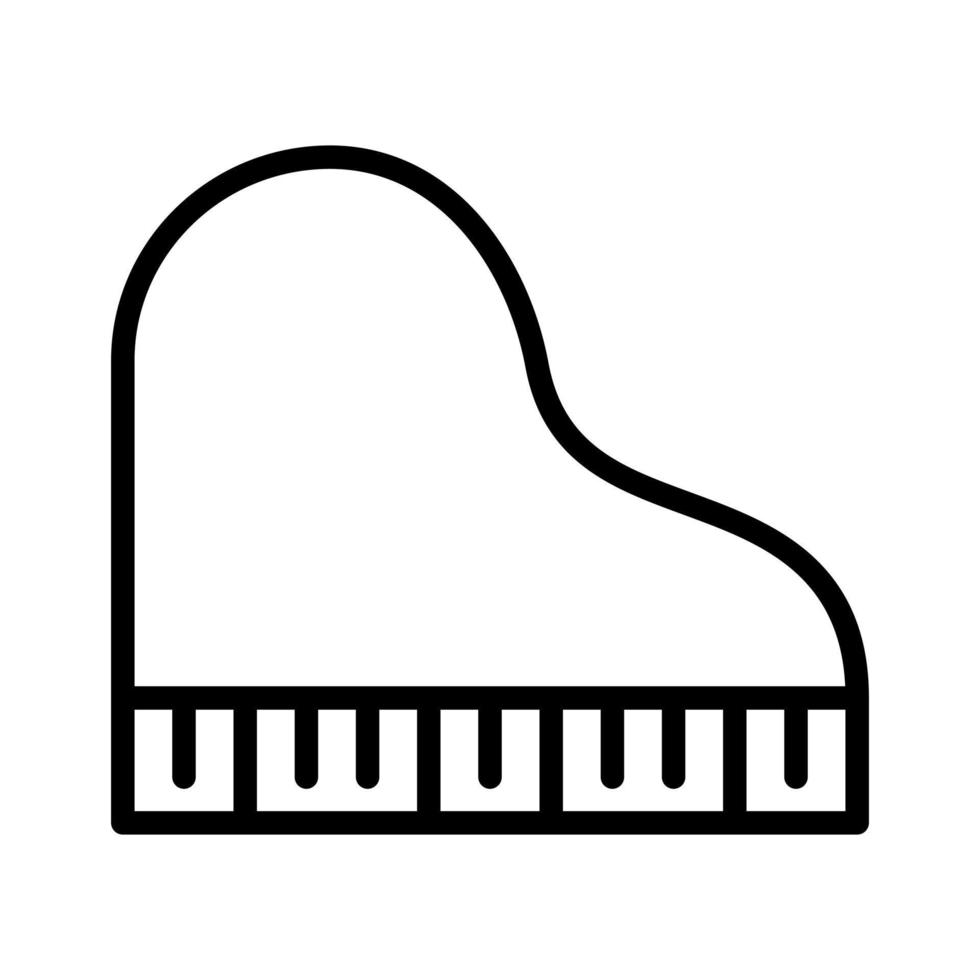 Piano icon vector. piano illustration sign. music symbol. solfeggio logo. vector
