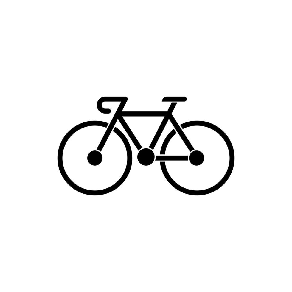 bicicleta firmar icono vector. bicicleta ilustración símbolo en blanco aislado antecedentes. ciclismo logo. vector