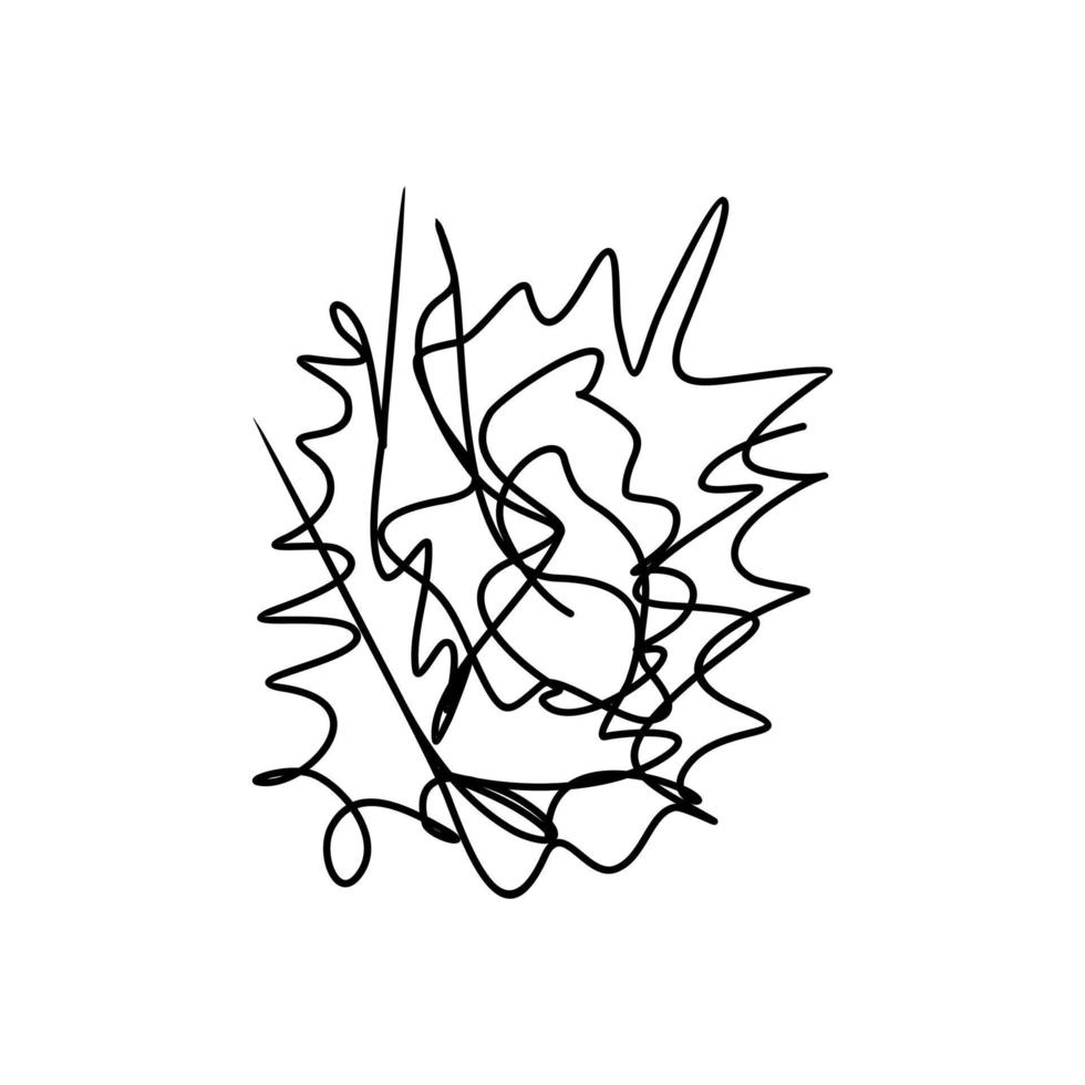 Abstract pencil sketch vector