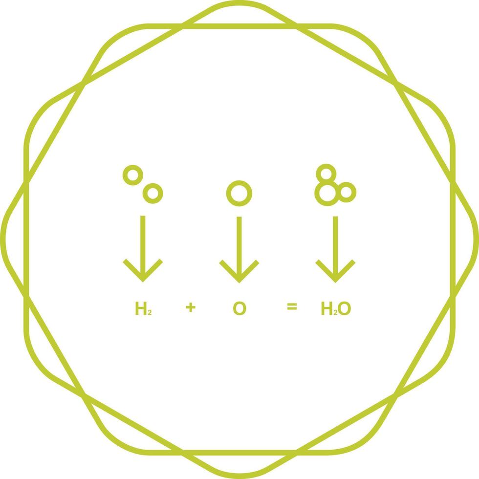 icono de vector de fórmula química