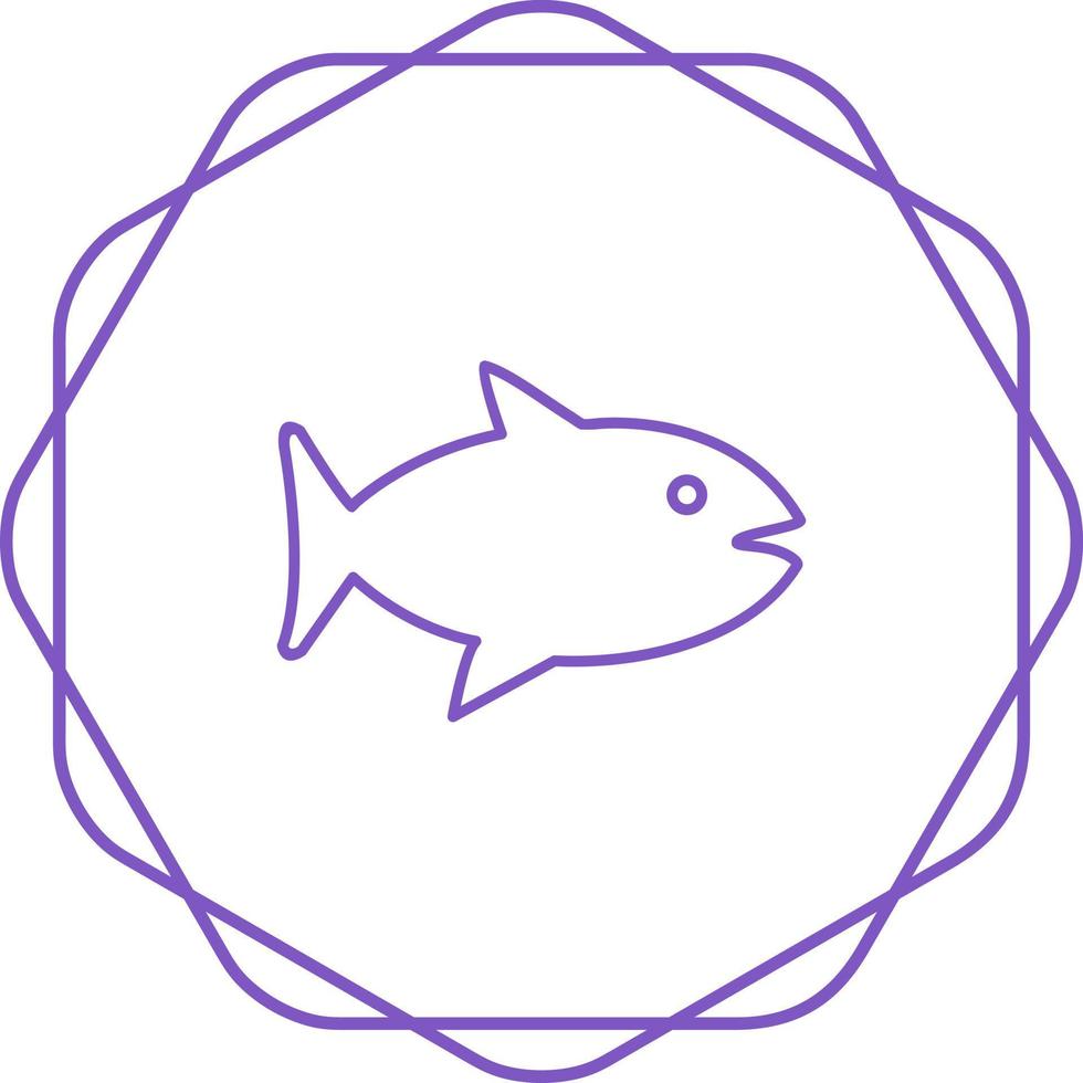 icono de vector de pescado