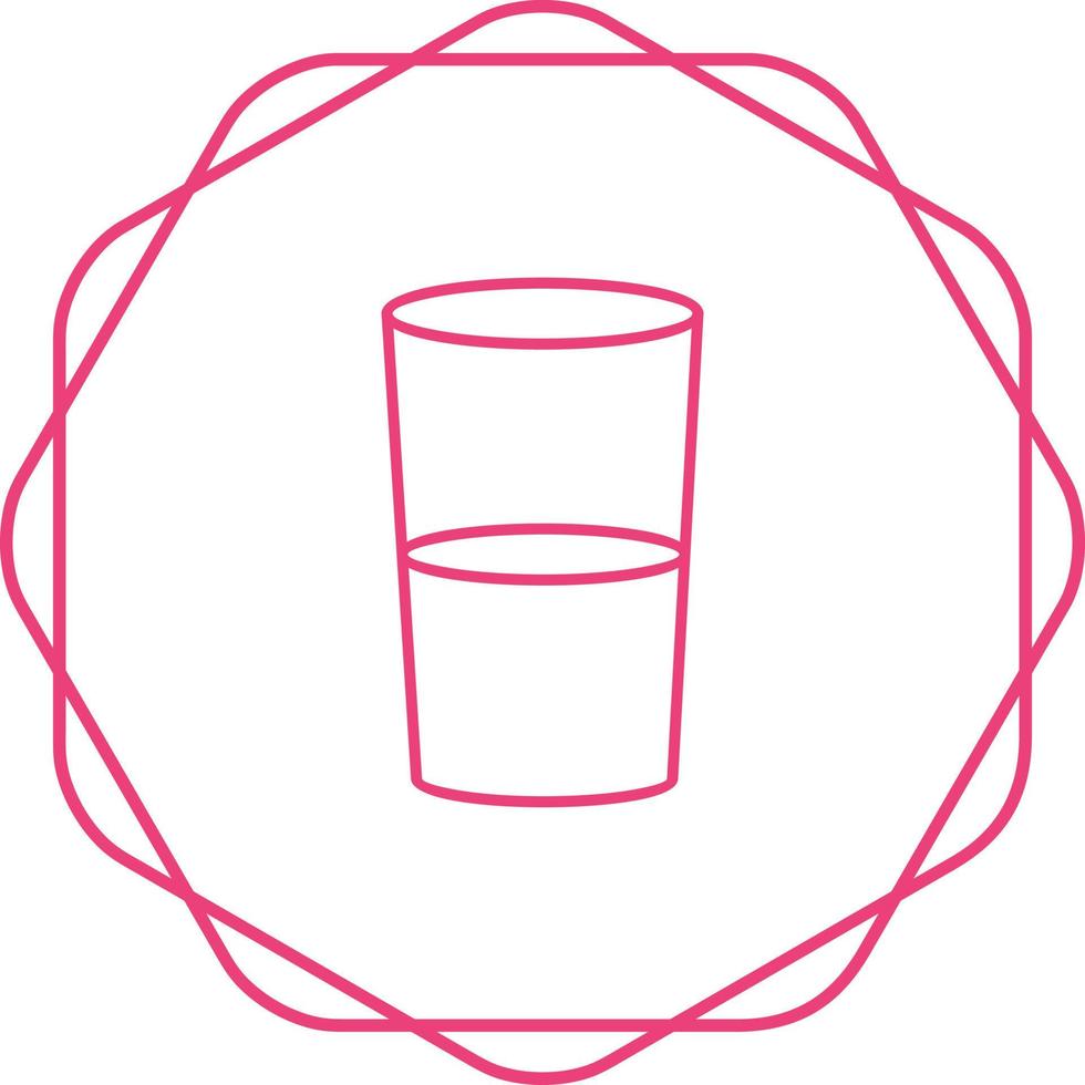 Water Glasses Vector Icon
