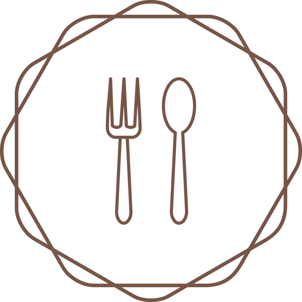 Spoon and Fork Vector Icon