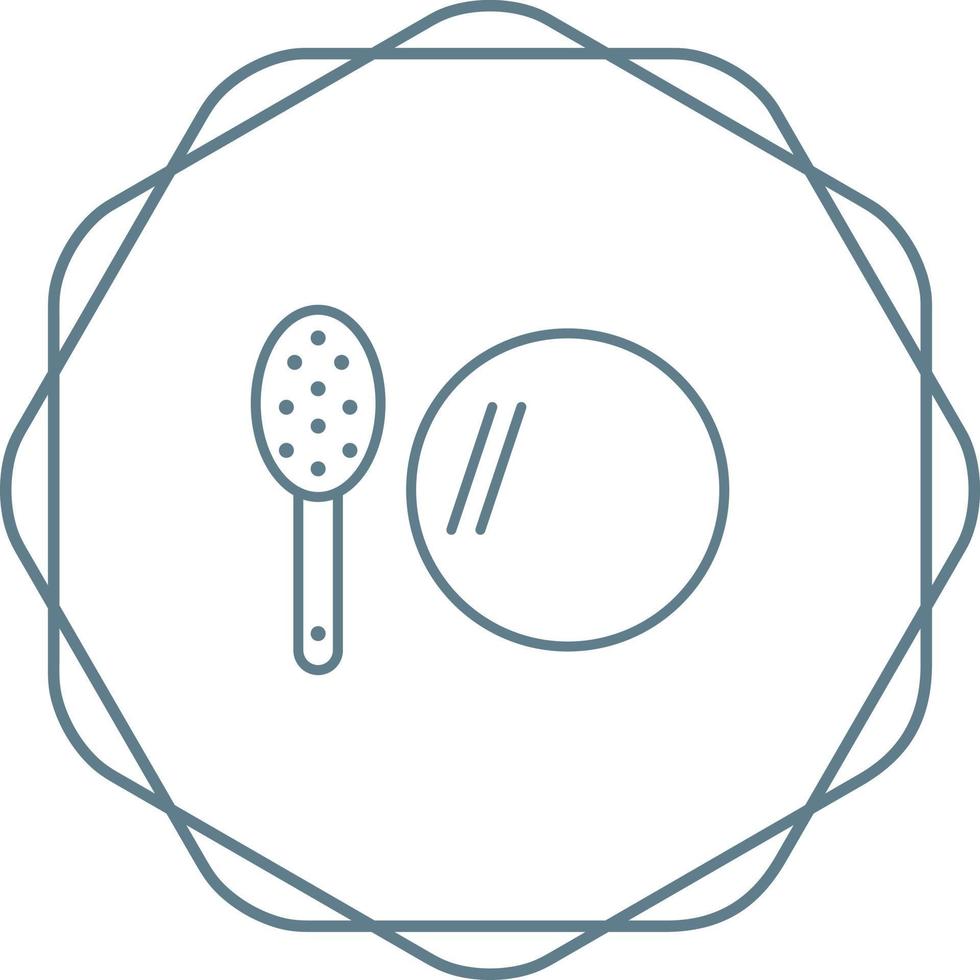 Brush and Mirror Vector Icon