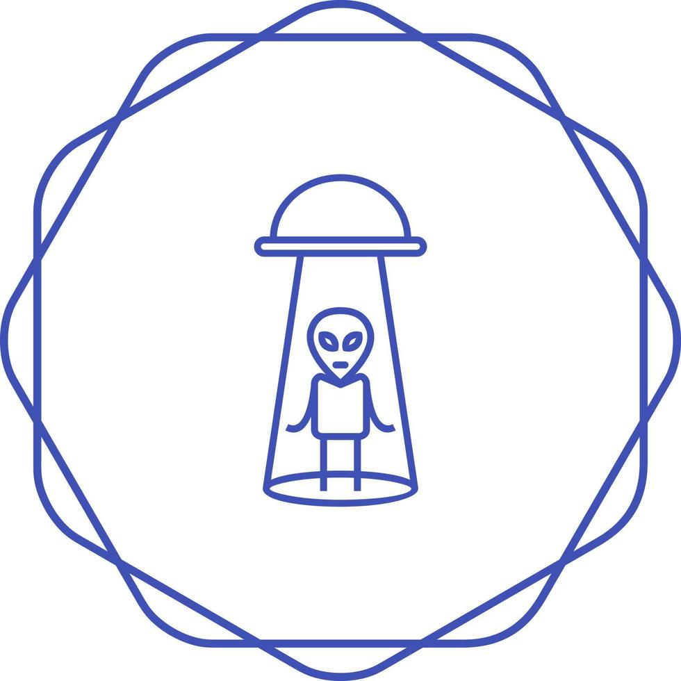 Alien Abduction Vector Icon