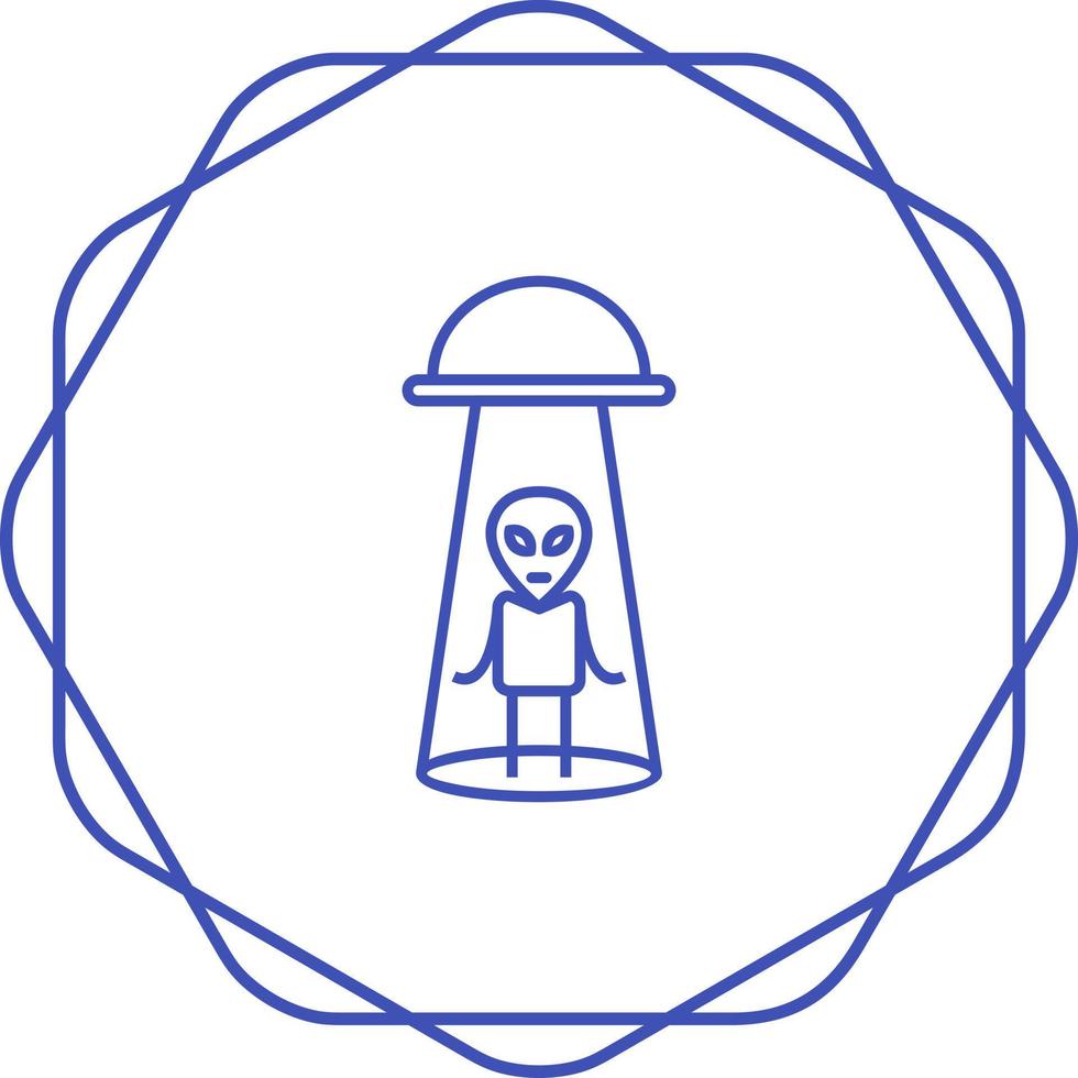 icono de vector de abducción extraterrestre