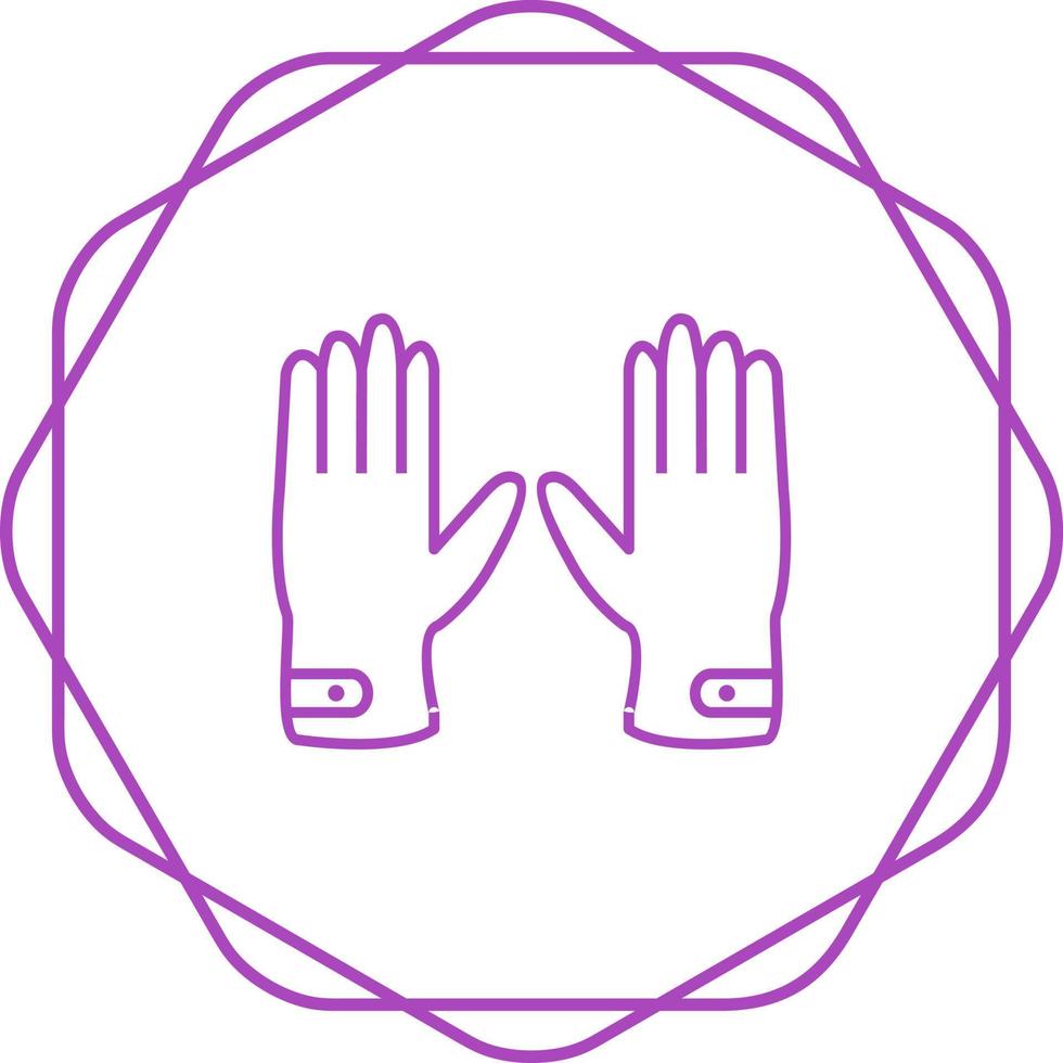 Leather Gloves Vector Icon