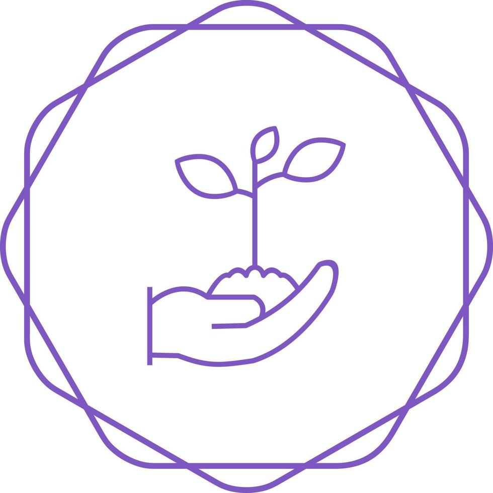 Holding Plants Vector Icon