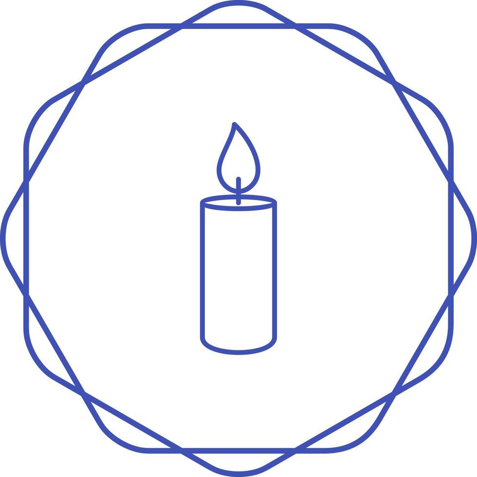 Lit Candle Vector Icon