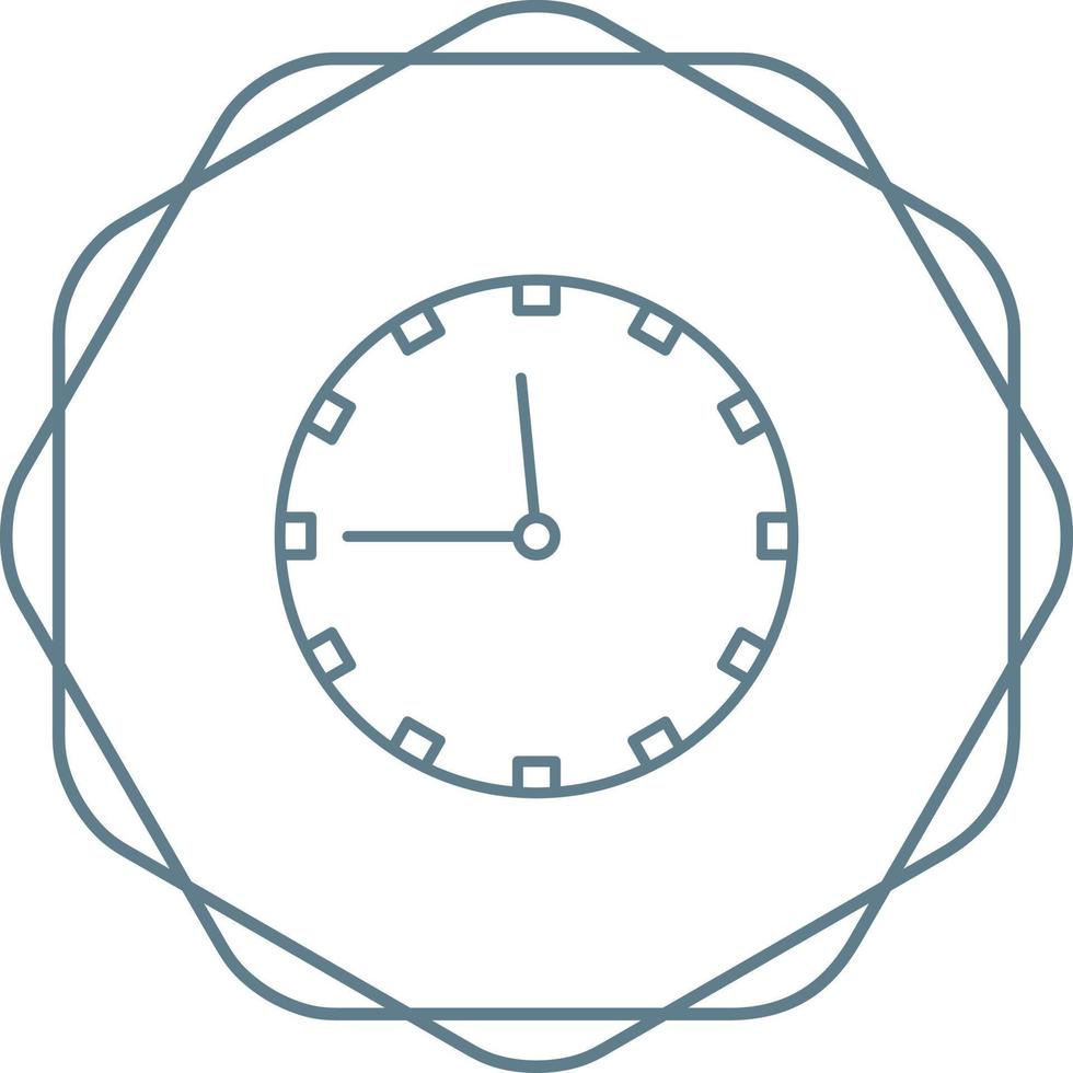 icono de vector de reloj de pared