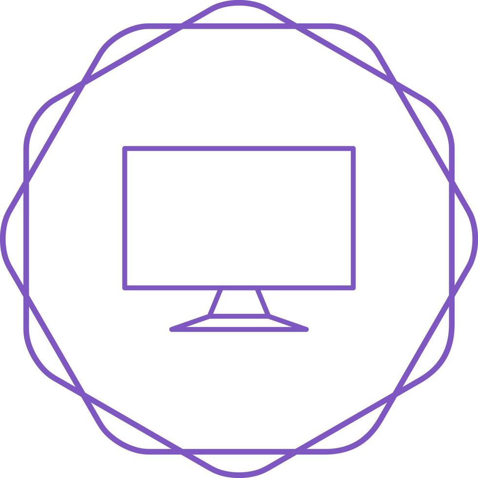 LCD Screen Vector Icon