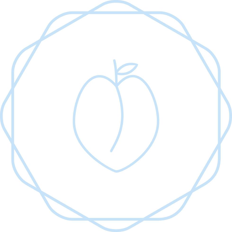 Peach Vector Icon