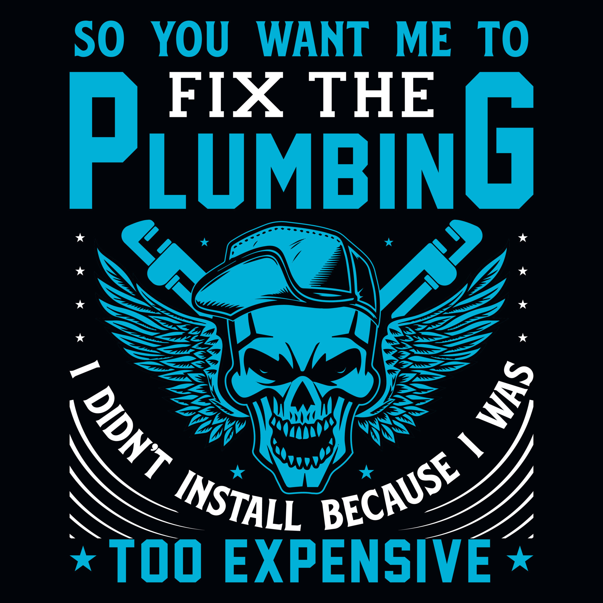 Plumbing graphics tshirt design 22496793 Vector Art at Vecteezy