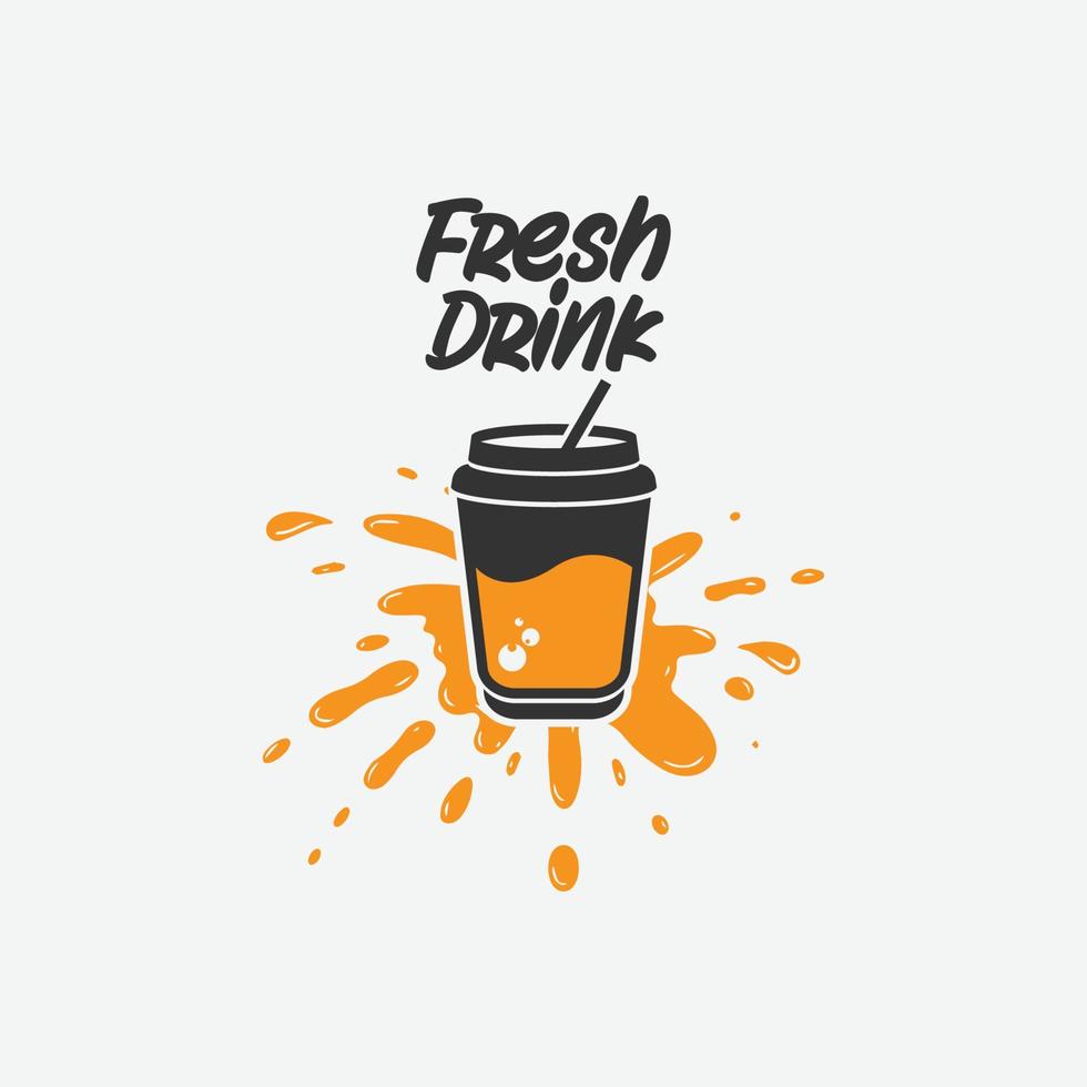 Fresh Drink icon logo vector