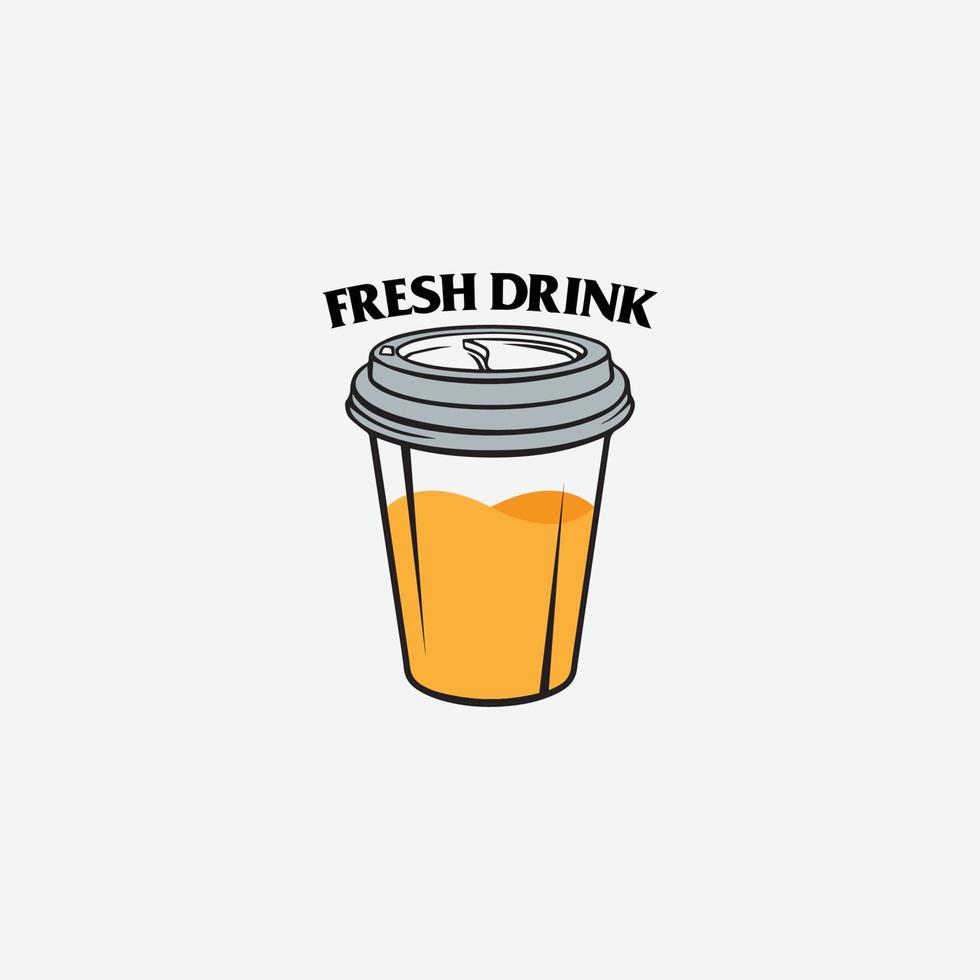 Fresh Drink icon logo vector