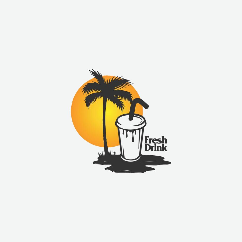 Fresh Drink icon logo vector