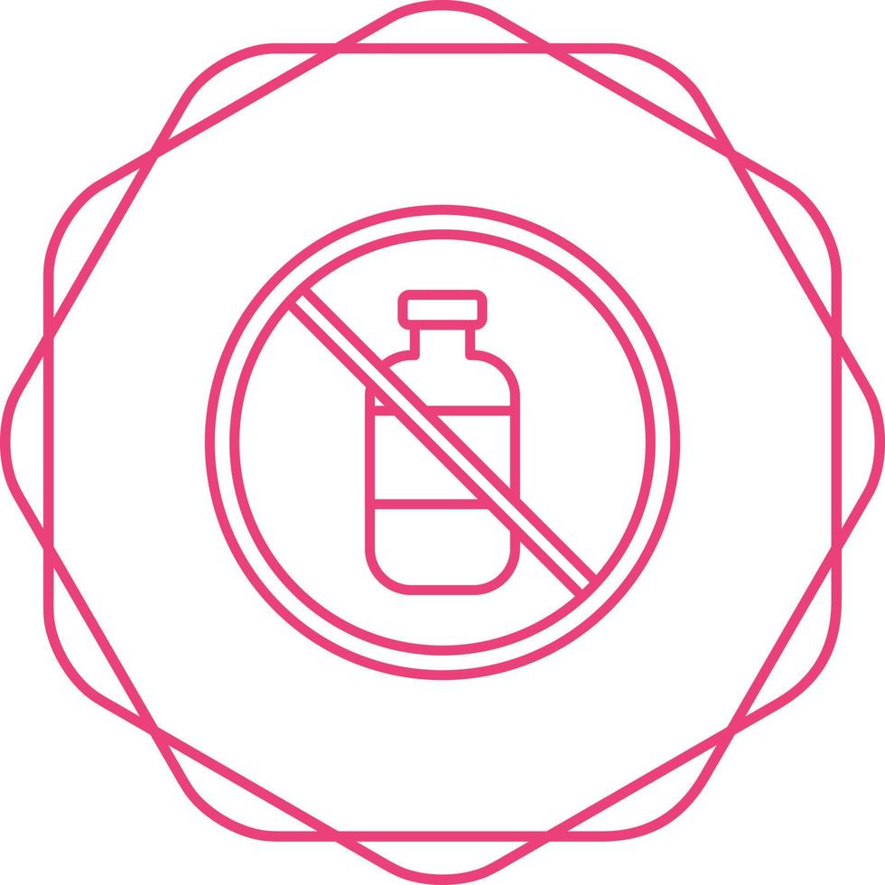 No Liquids Vector Icon