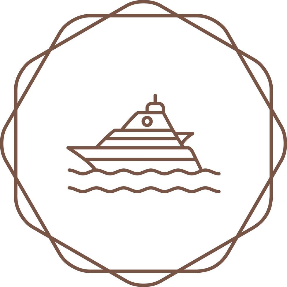 Yacht Vector Icon