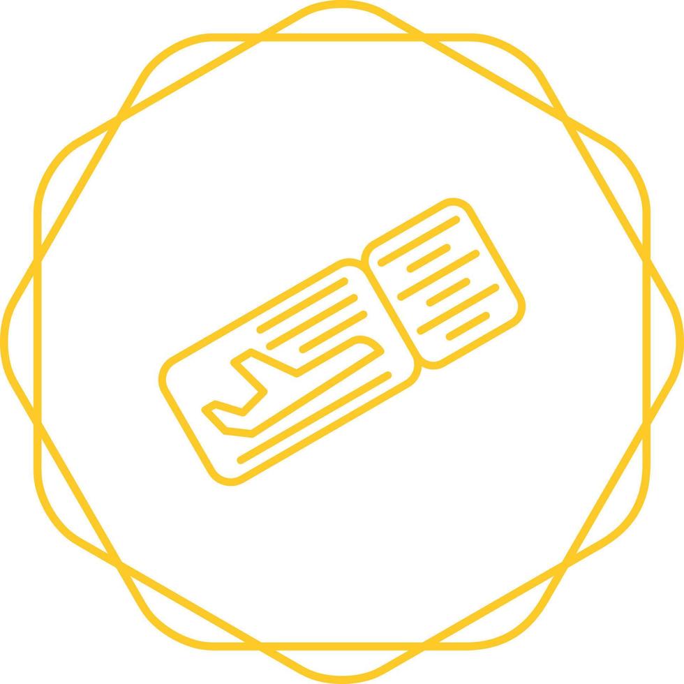 Plane Tickets Vector Icon