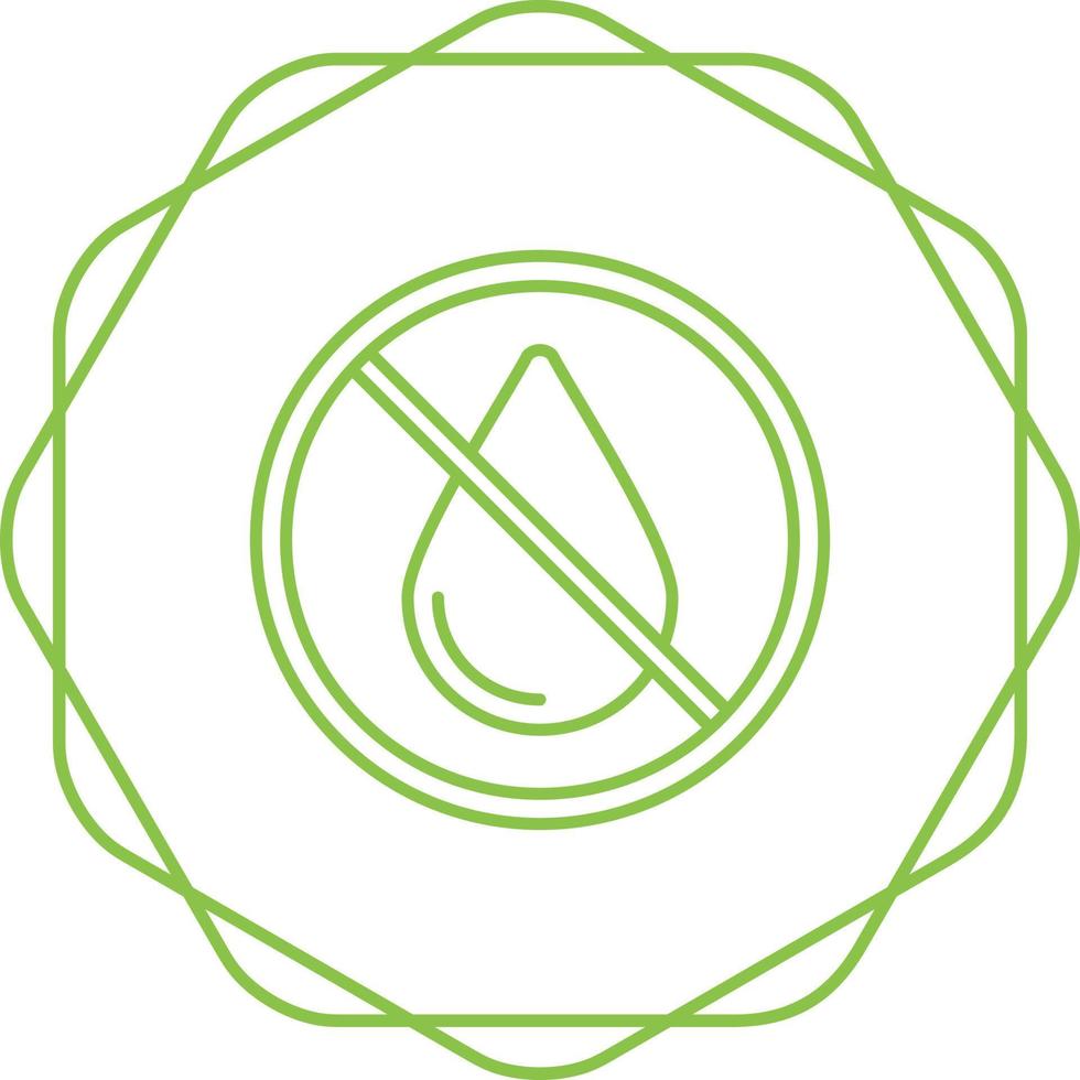 No Water Vector Icon