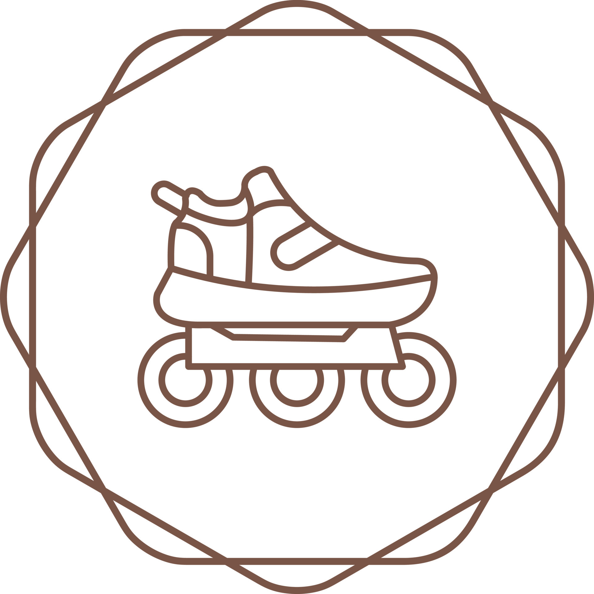 Roller Skates Vector Icon 22497112 Vector Art at Vecteezy