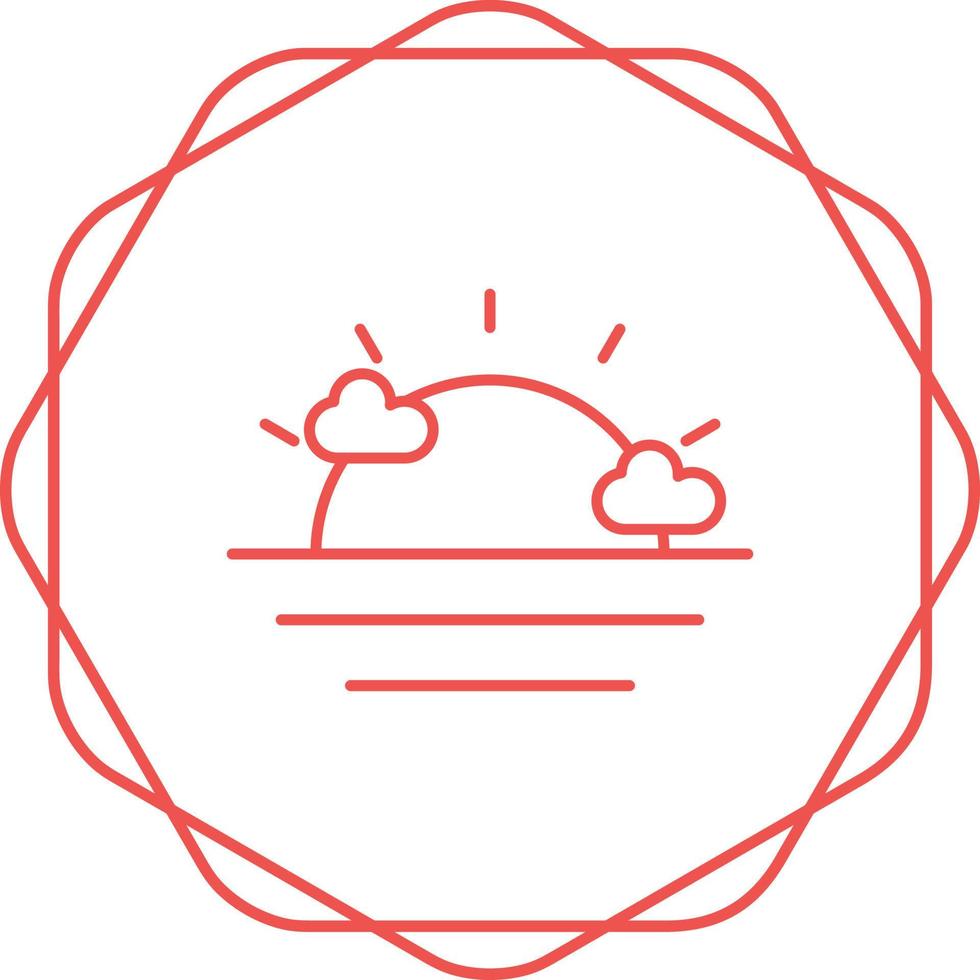 Sunset Vector Icon